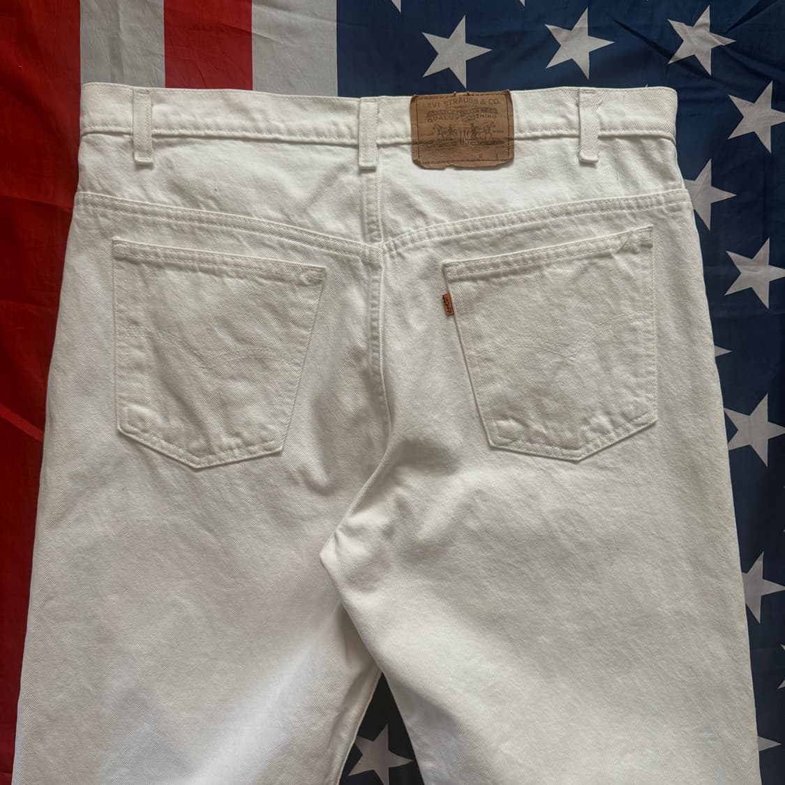 [70~80s] Levi's 리바이스 오렌지탭 화이트 데님 팬츠 -3 상품이미지9