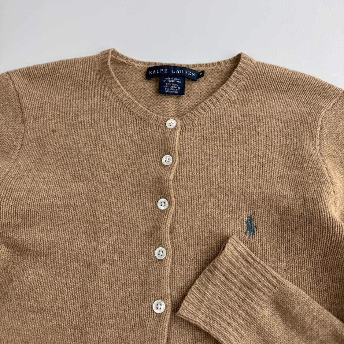 폴로 캐시미어 혼방 가디건  상품이미지2