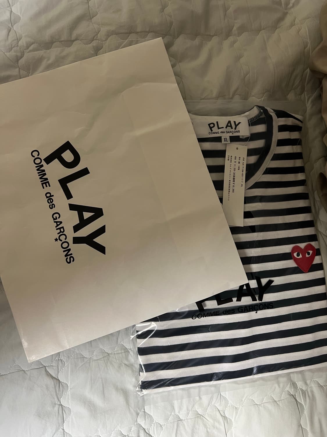 꼼데 스트라이프 롱슬리브 판매합니다 상품이미지2