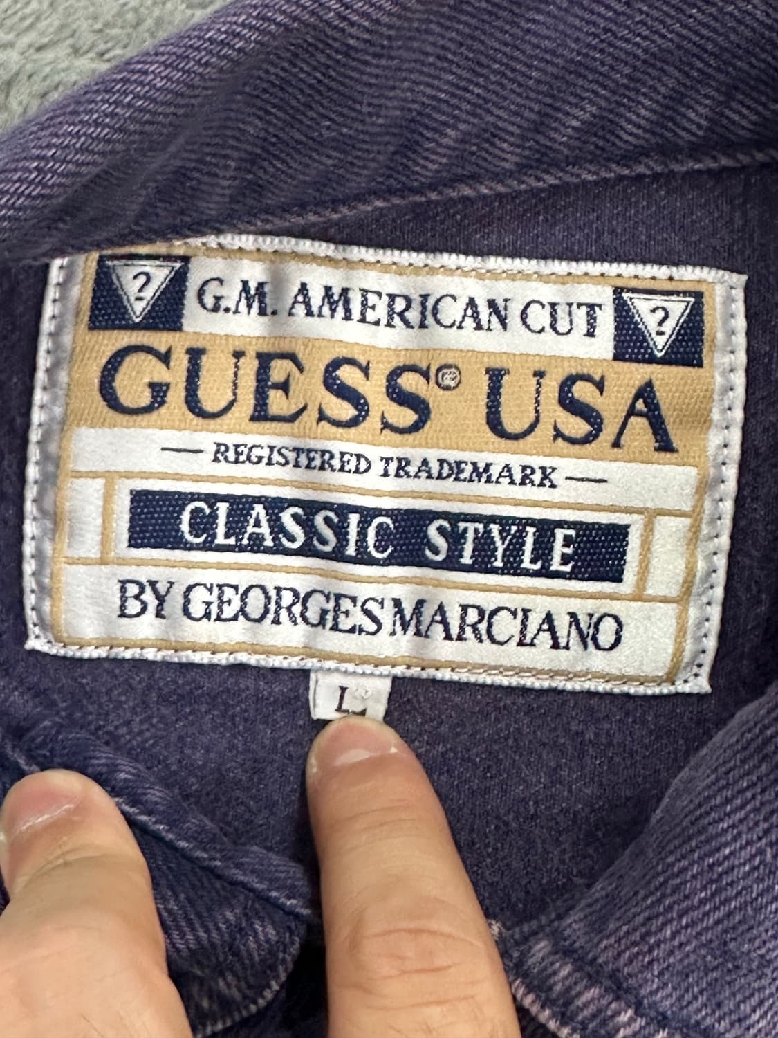 90s GUESS by Georges Marciano 데님 자켓 L 상품이미지7