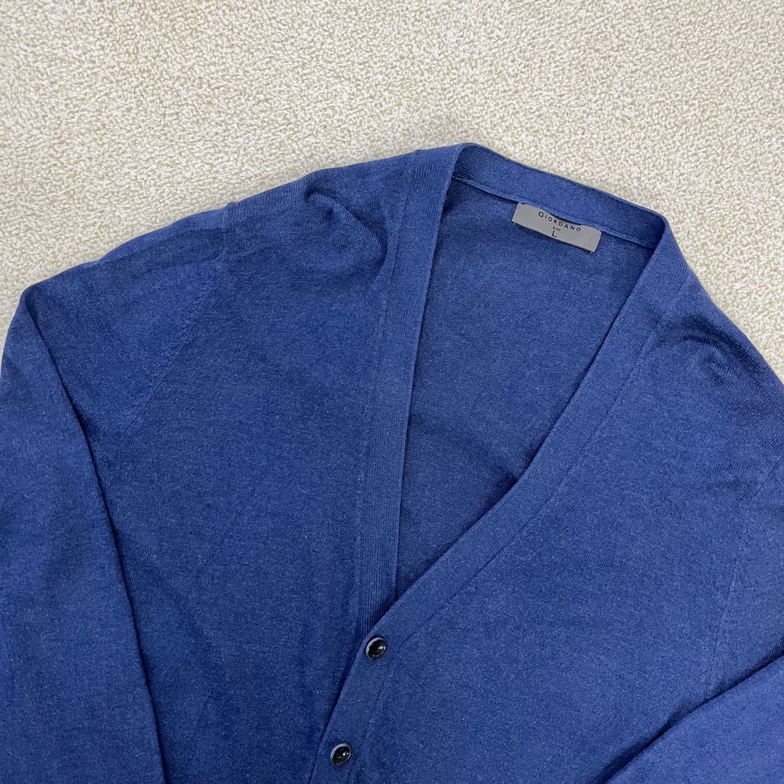 [L] 지오다노 브이넥 니트가디건 1030MR3  상품이미지2