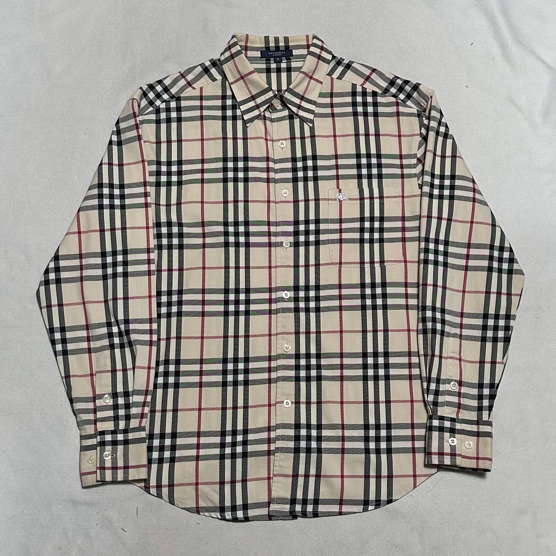 M 버버리 원포켓 노바체크 셔츠 상품이미지2