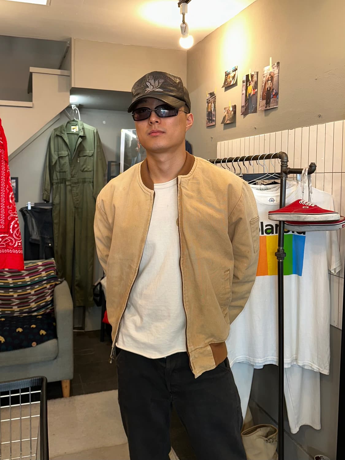 90‘s Bercowear Canvas faded work jacket 상품이미지3