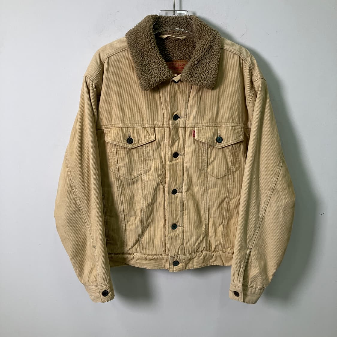 리바이스 베이지 코듀로이 쉐르파 트러커 자켓 M 상품이미지1