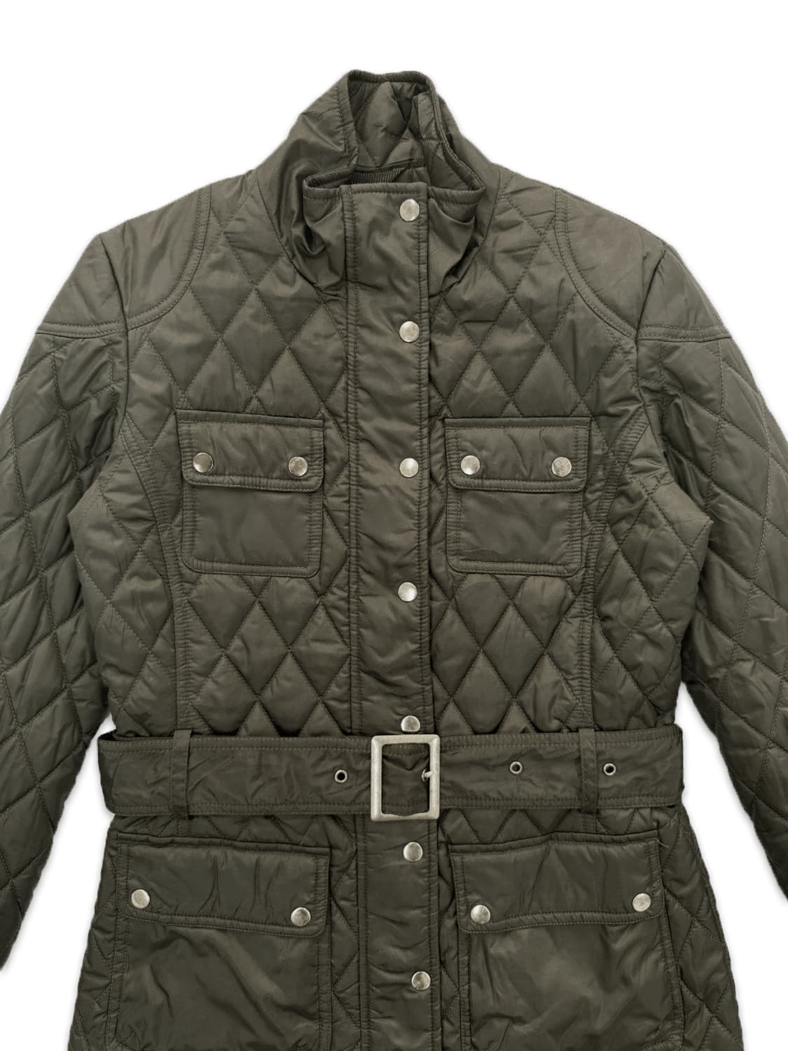 빈티지 카키 Banana Republic 라인 퀼팅 패딩 상품이미지3
