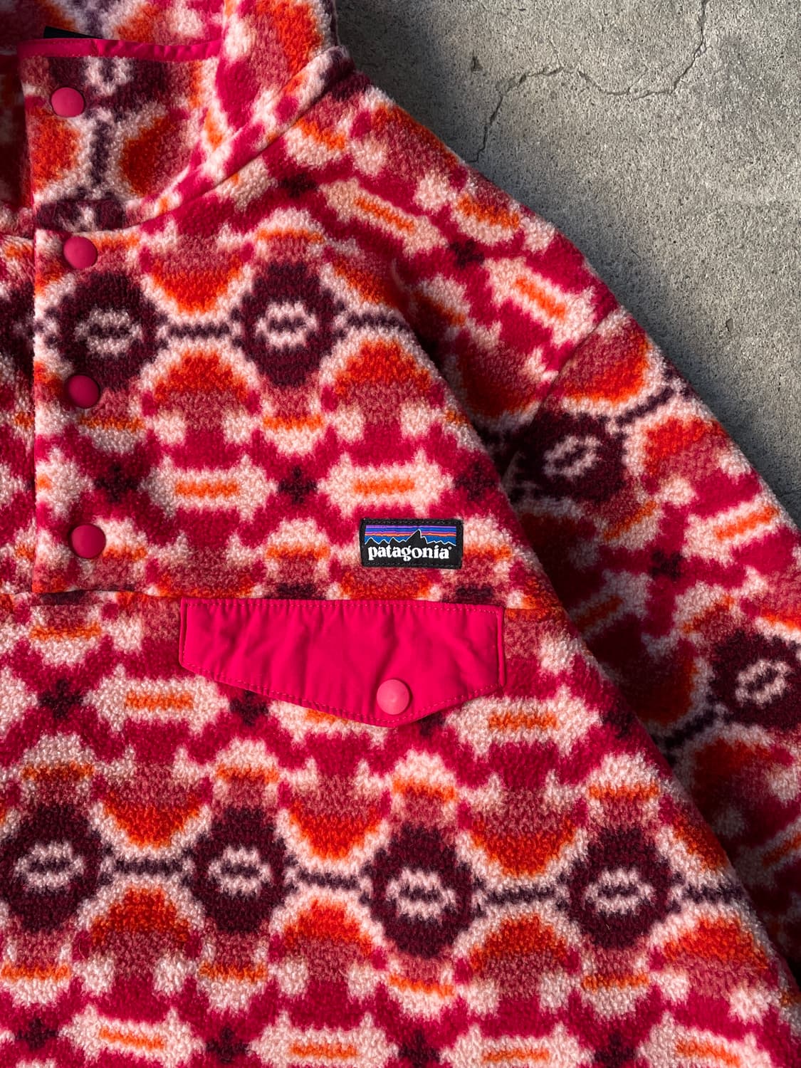 Patagonia Synchilla Aztec Pink Snap-T 상품이미지4