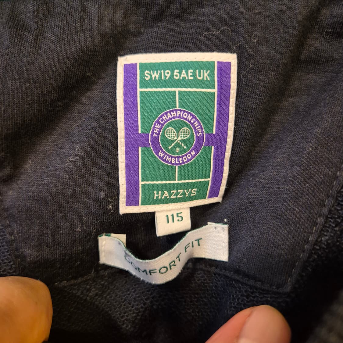 (115-size) 헤지스 네이비 맨투맨  상품이미지3