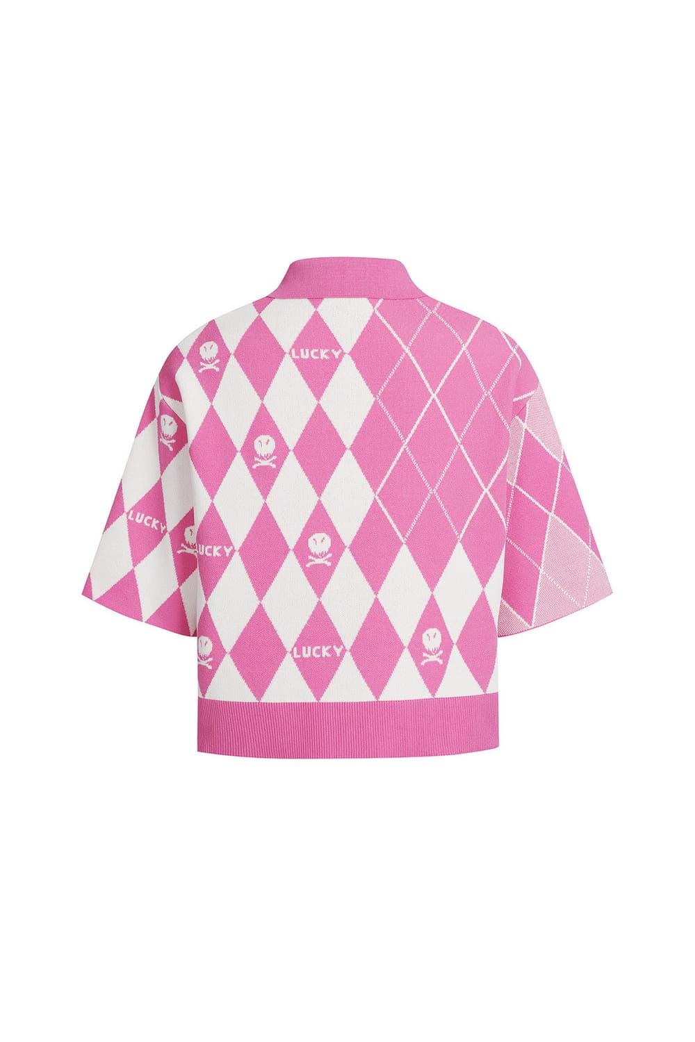 럭키슈에뜨 아가일 니트 상품이미지3