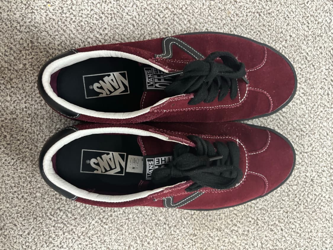 반스 스포츠 로우 - (스웨이드) 포트:블랙  상품이미지1