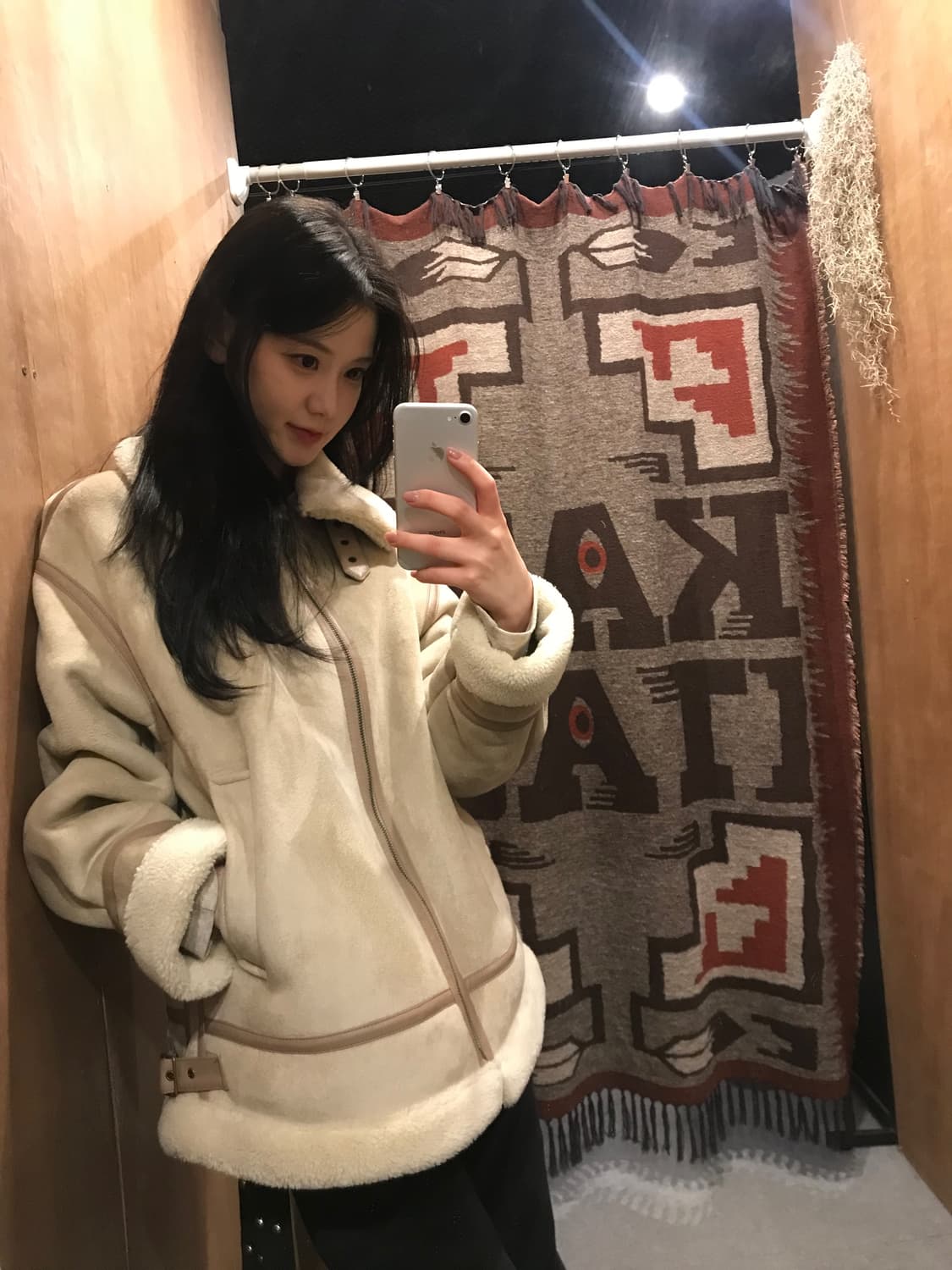 Ray BEAMS Fake Mouton Bomber Blouson 상품이미지3