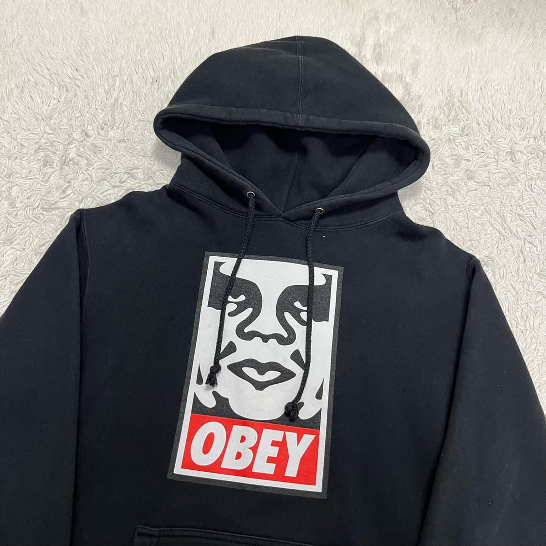 Obey black icon hoodie 상품이미지5