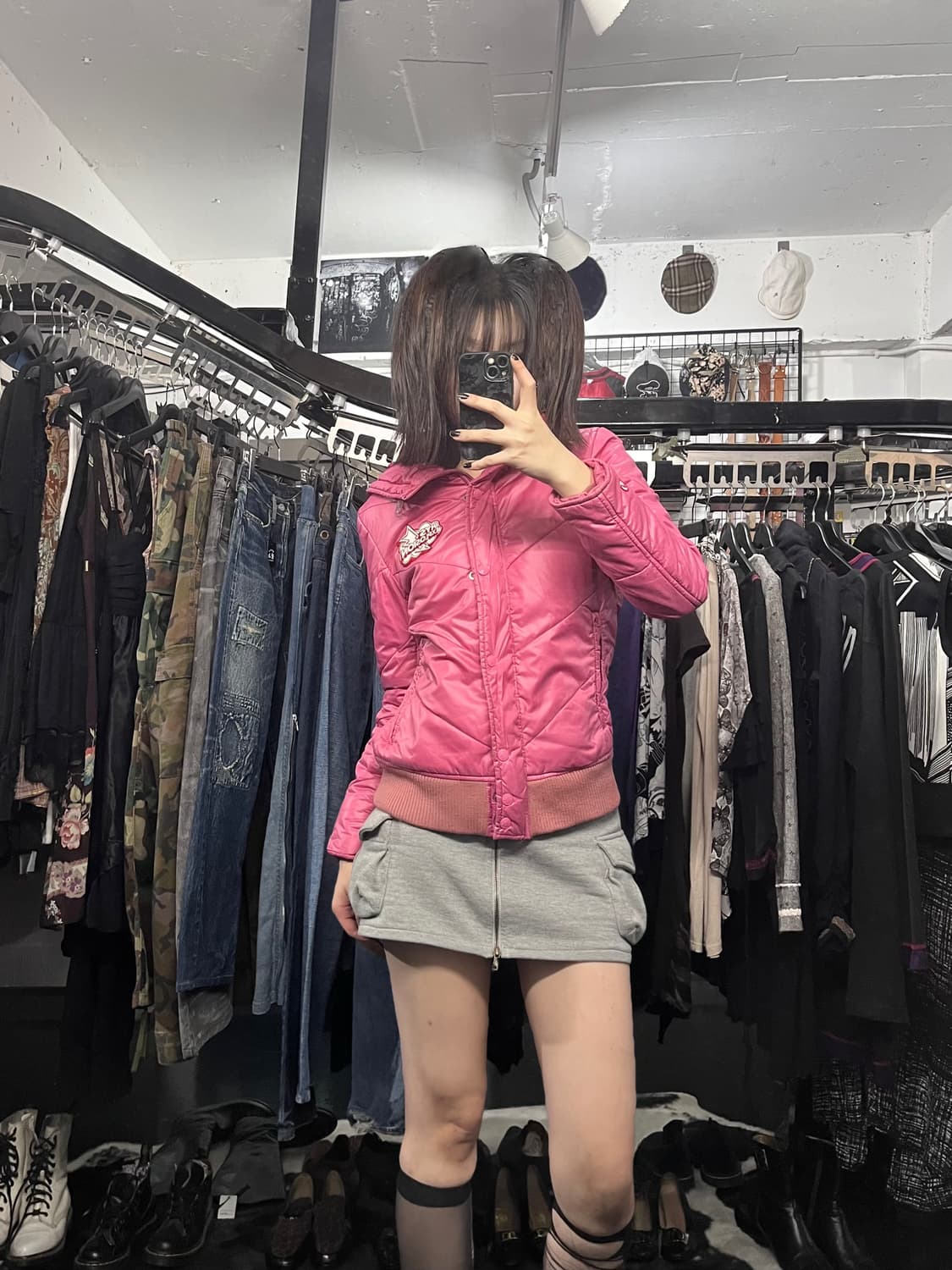 히스테릭 글래머 크롭 패딩 상품이미지1