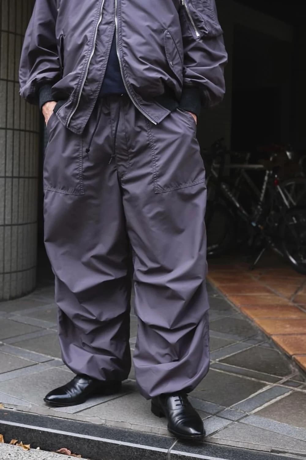 칸타테 cantate 나일론 베이커 팬츠 상품이미지1