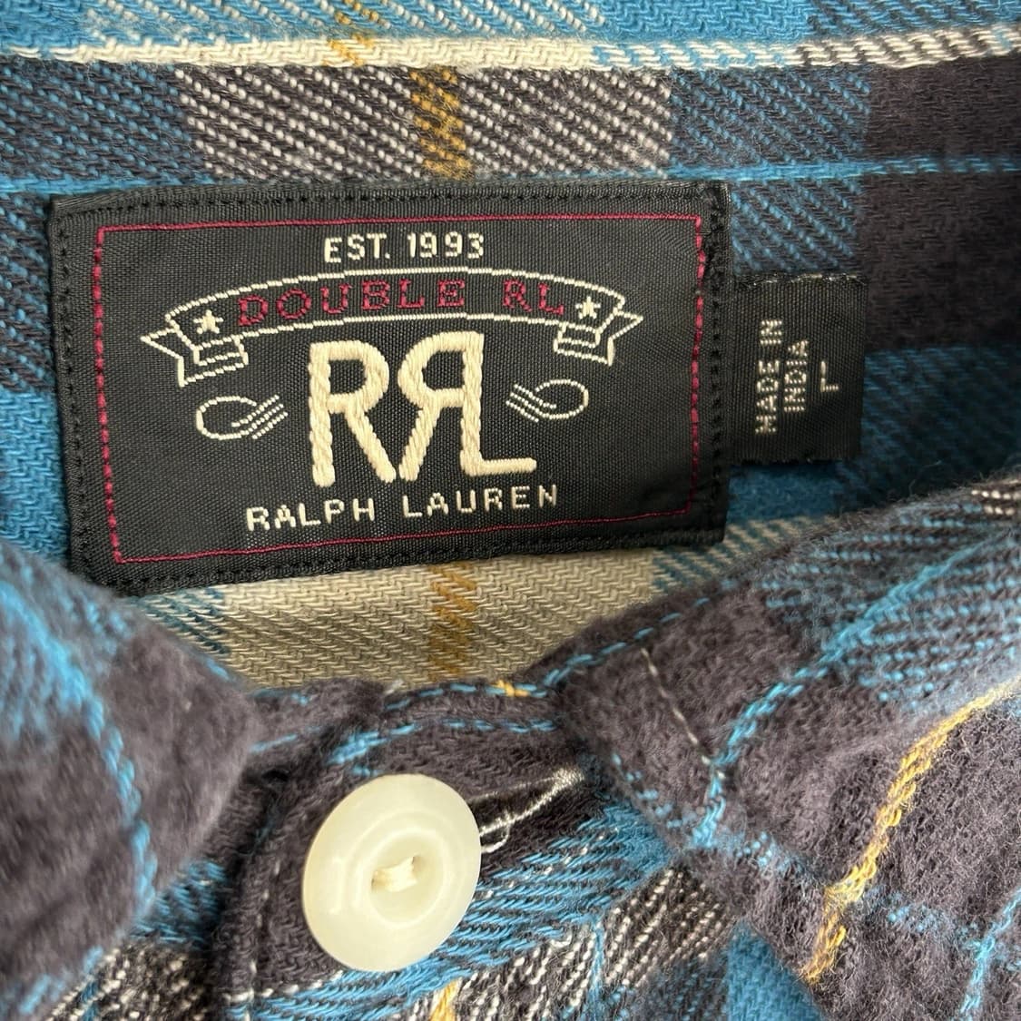 RRL 더블알엘 플레이드 플란넬 워크셔츠 상품이미지4