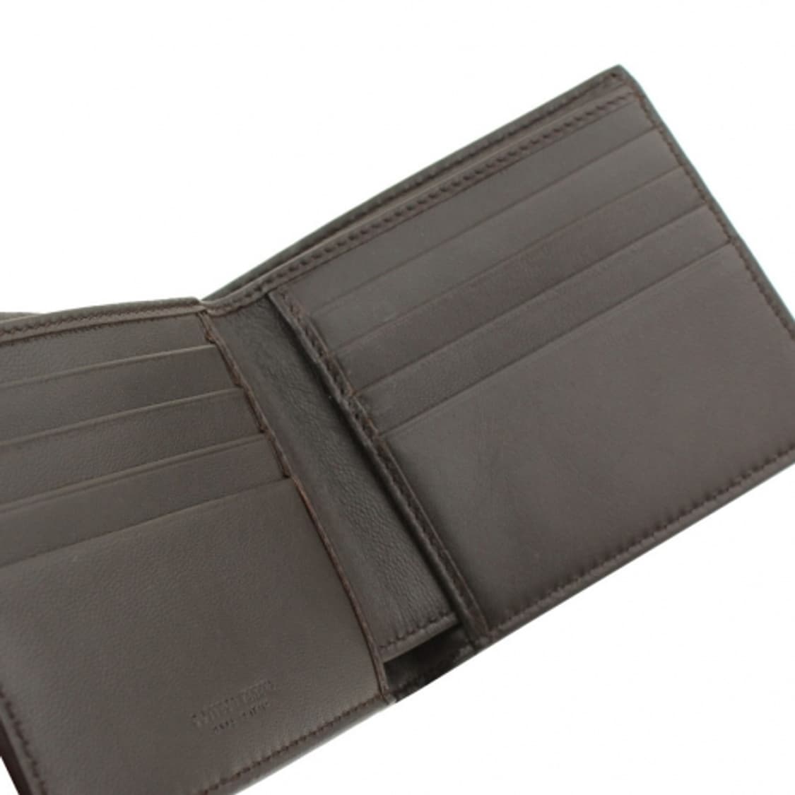 보테가베네타 다크브라운 위빙&와니패턴 반지갑 상품이미지6