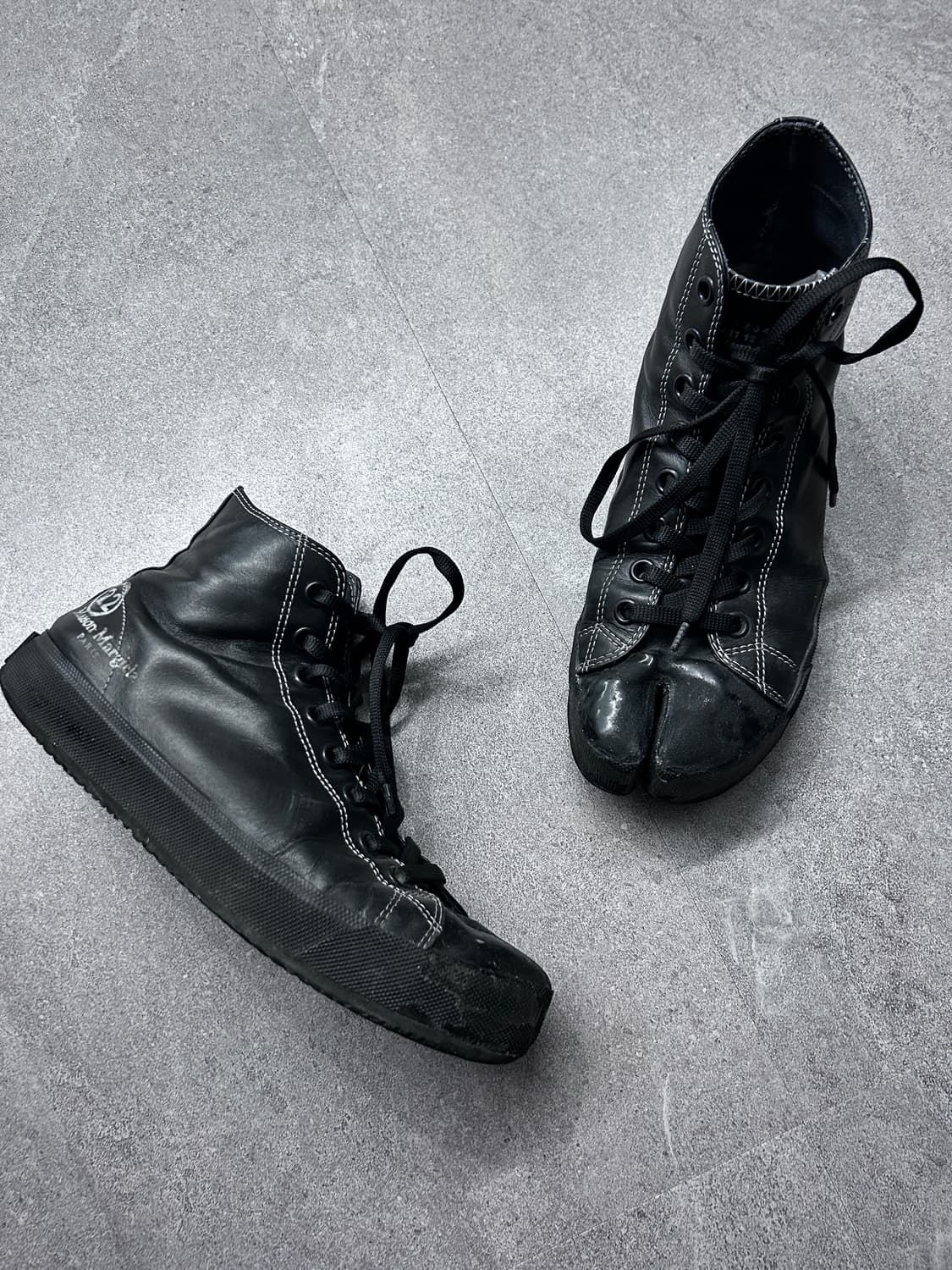 메종 마르지엘라 타비 레더 하이탑 상품이미지3