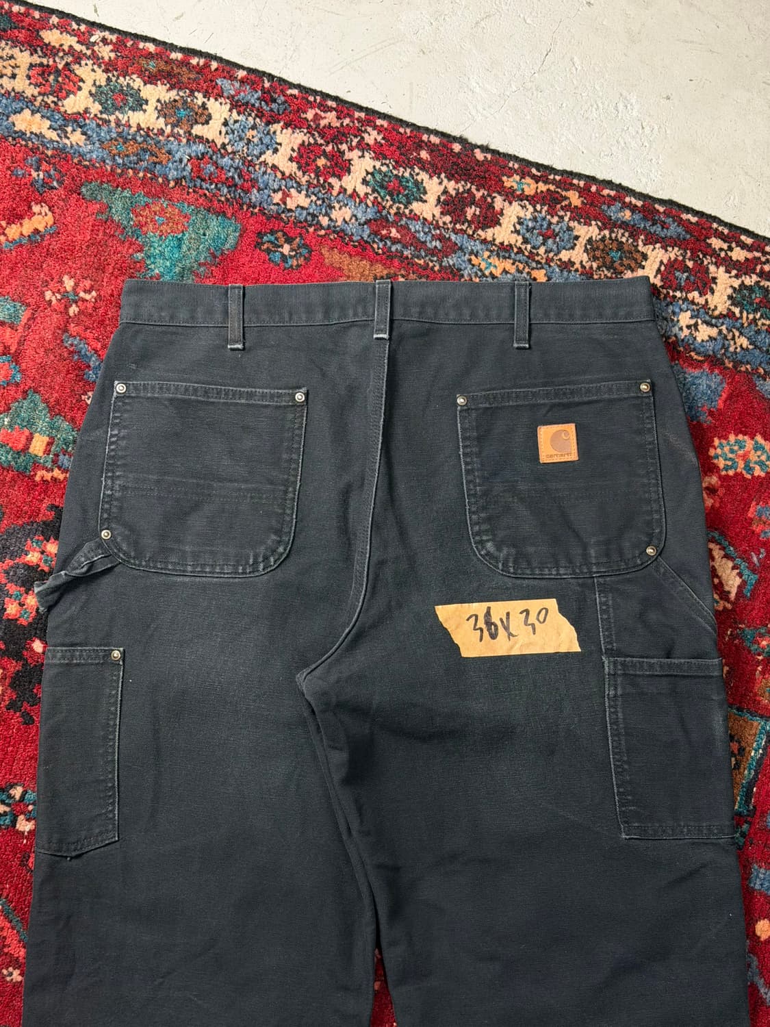 OG 칼하트 B136 더블니 블랙 칼하트 썩블니 카펜터 상품이미지6