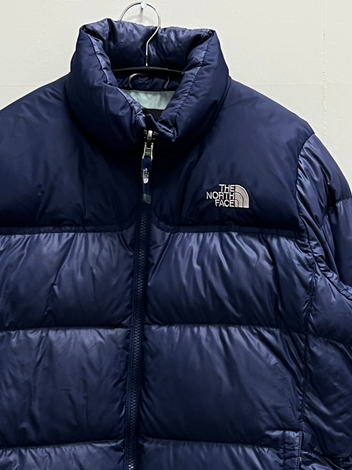 (85) 노스페이스 700필 구스다운 눕시 패딩 자켓 블루 상품이미지3