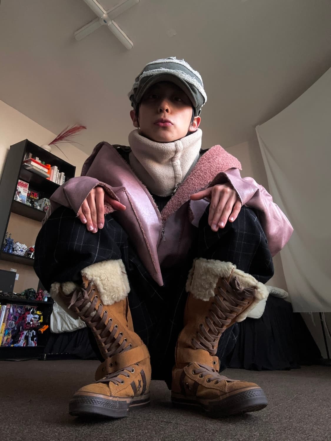 Converse 울트라 하이 스웨이드 스니커즈 상품이미지2