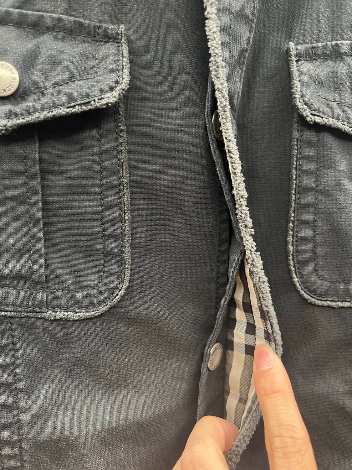 버버리 블랙 라벨 블랙 셔츠 자켓 상품이미지5