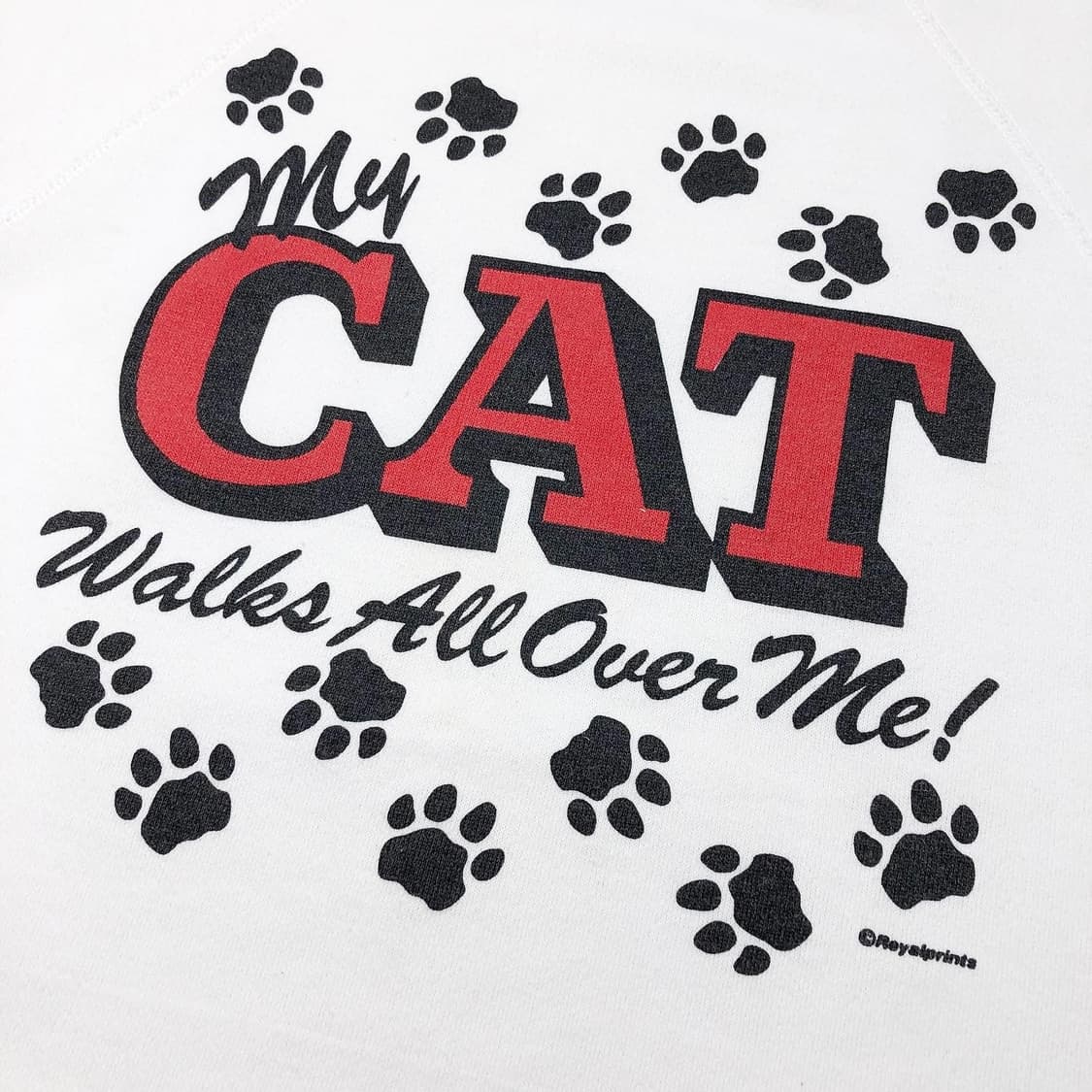 80s 빈티지 cat 스웻셔츠 상품이미지3