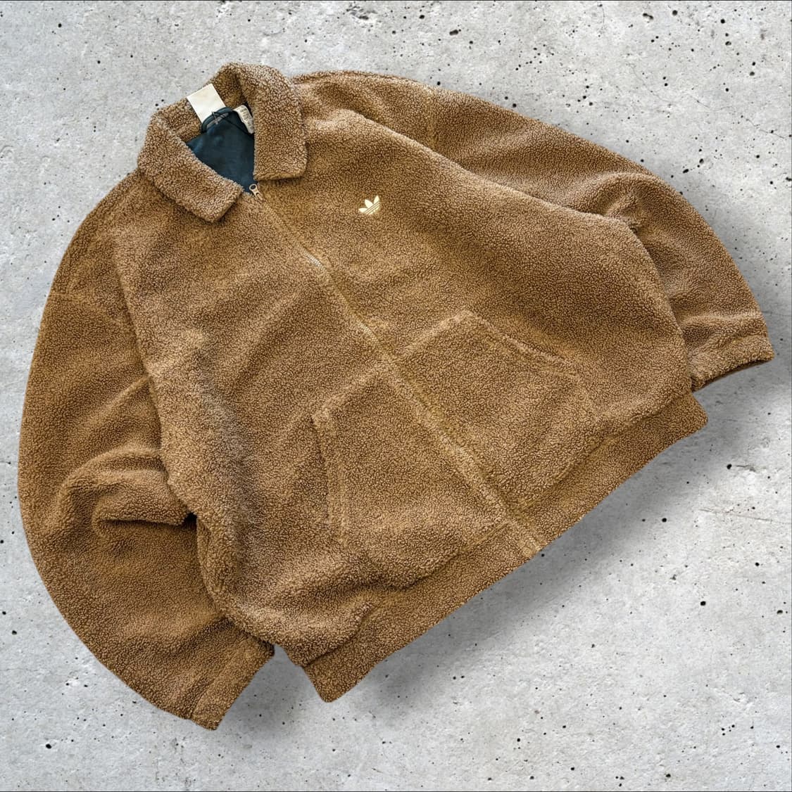 [2XL] 아디다스 브라운 뽀글이 플리스 자켓 D618 상품이미지1