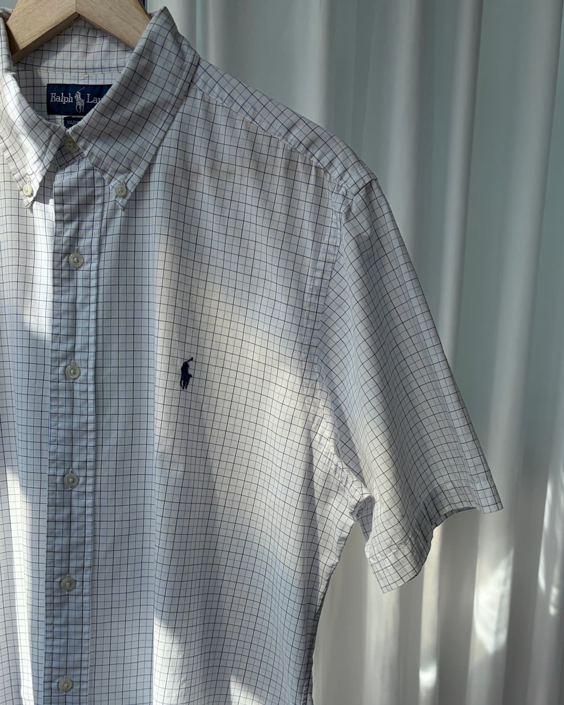 [M-L]폴로 랄프로렌 포플린 체크 반팔 셔츠 상품이미지6