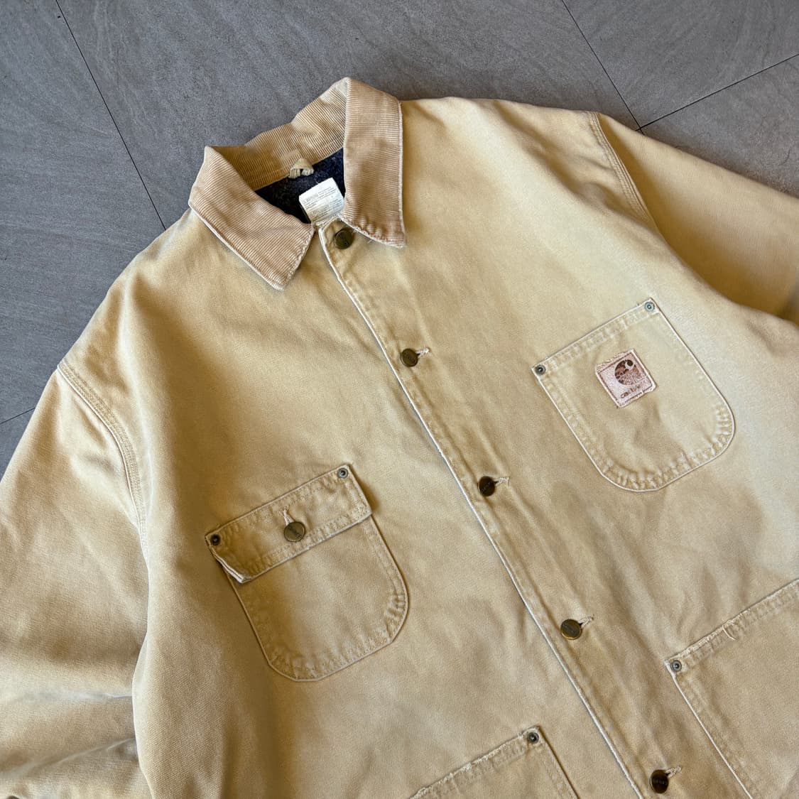 칼하트 정품 C02 베이지 덕 초어 자켓 상품이미지2