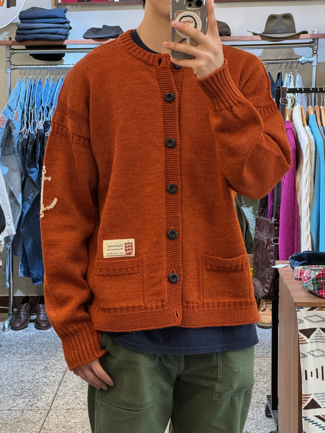 건지울른스 피셔맨 홀가먼트 가디건(T31) 상품이미지8