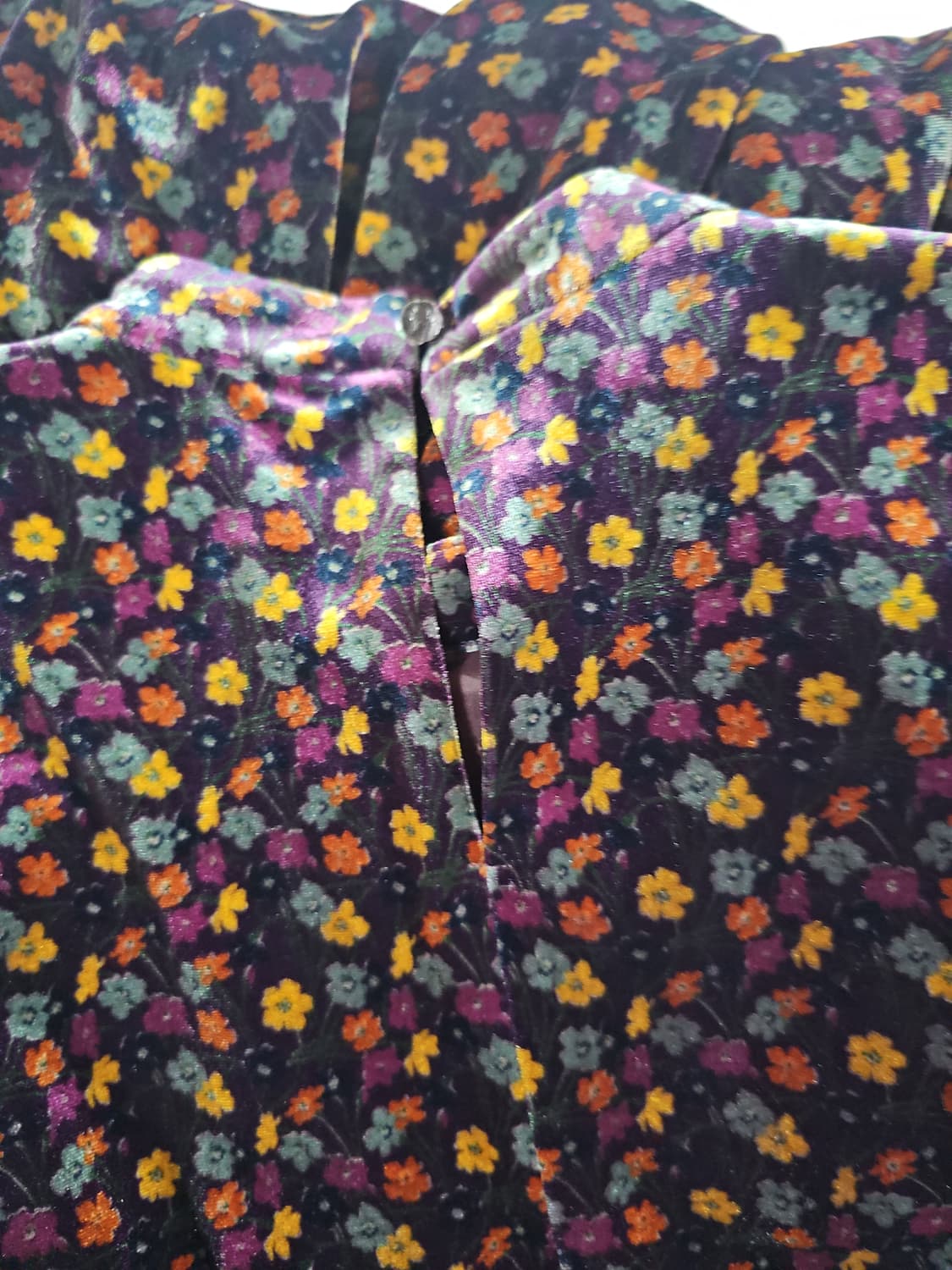 BEAMS BOY 빔즈보이 리버티 벨로아 플라워 벨벳 롱 원피스 상품이미지7