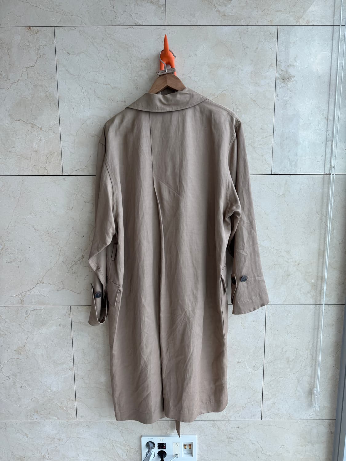 질샌더 JIL SANDER 오버핏 트렌치 코트 38 진베이지 상품이미지3