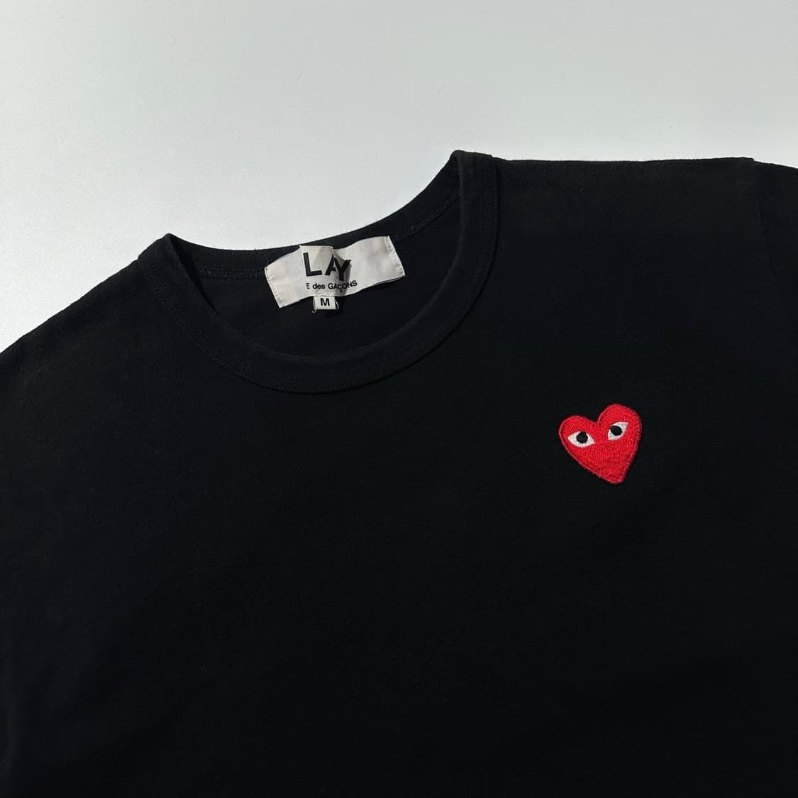 꼼데가르송 플레이 하트 와펜 반팔 티셔츠 상품이미지3