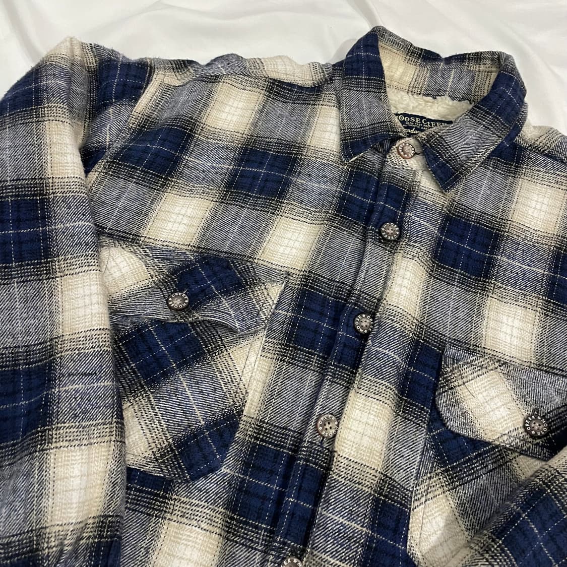 플란넬 양털 셔츠자켓 M 상품이미지2