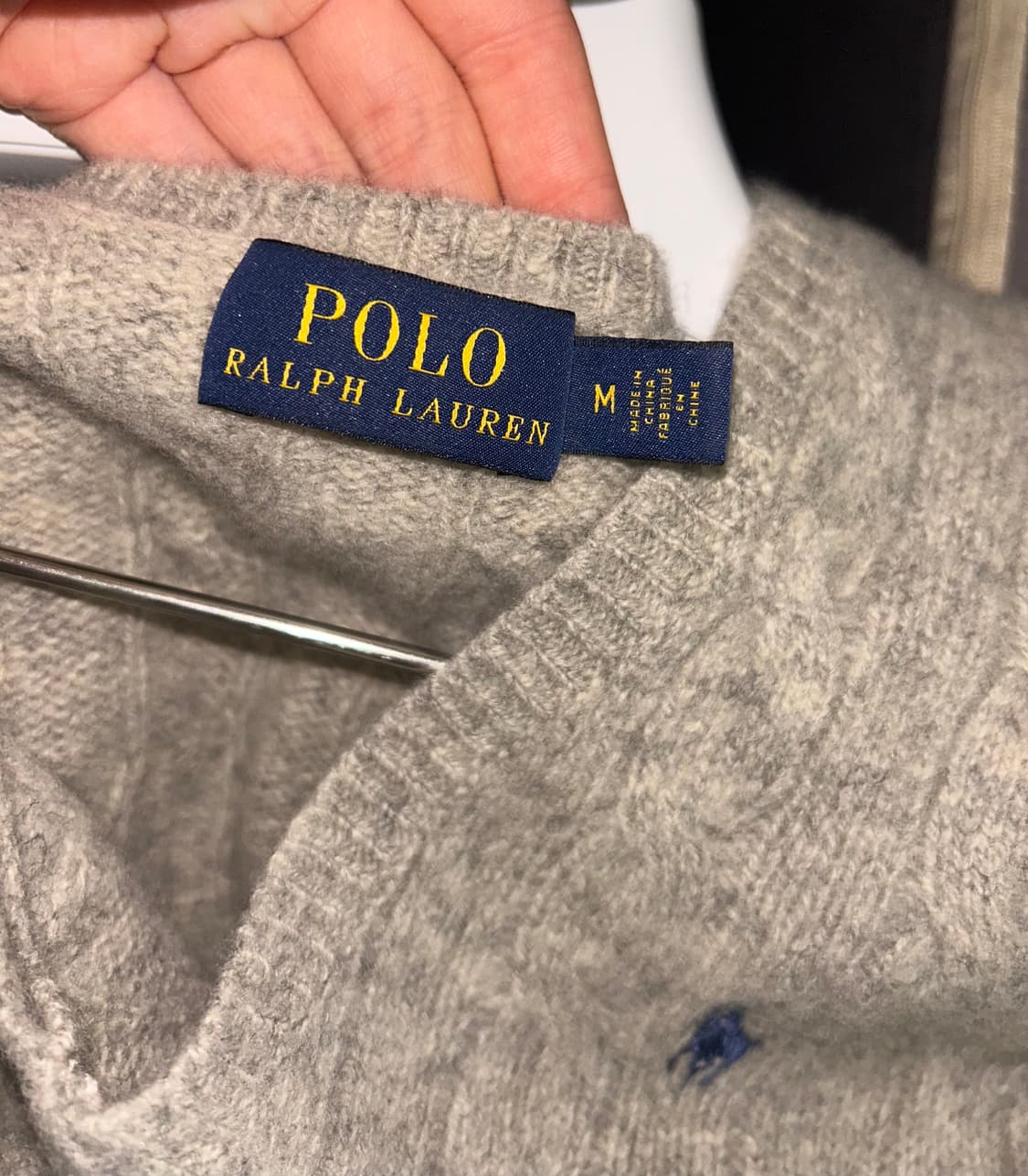폴로 랄프로렌 여성 케이블 니트 M 상품이미지3