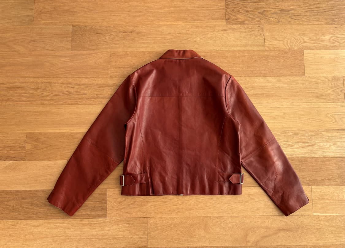 LEMARD 르마드 소가죽 자켓 레드 2사이즈 상품이미지4