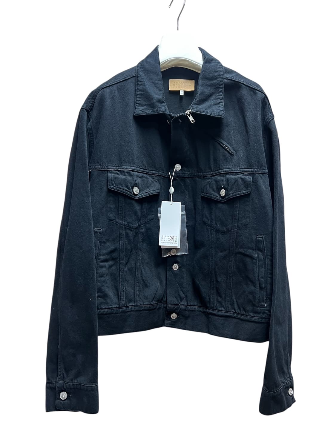 MM6 크롭데님 짚업/버튼플라이 트러커 상품이미지2