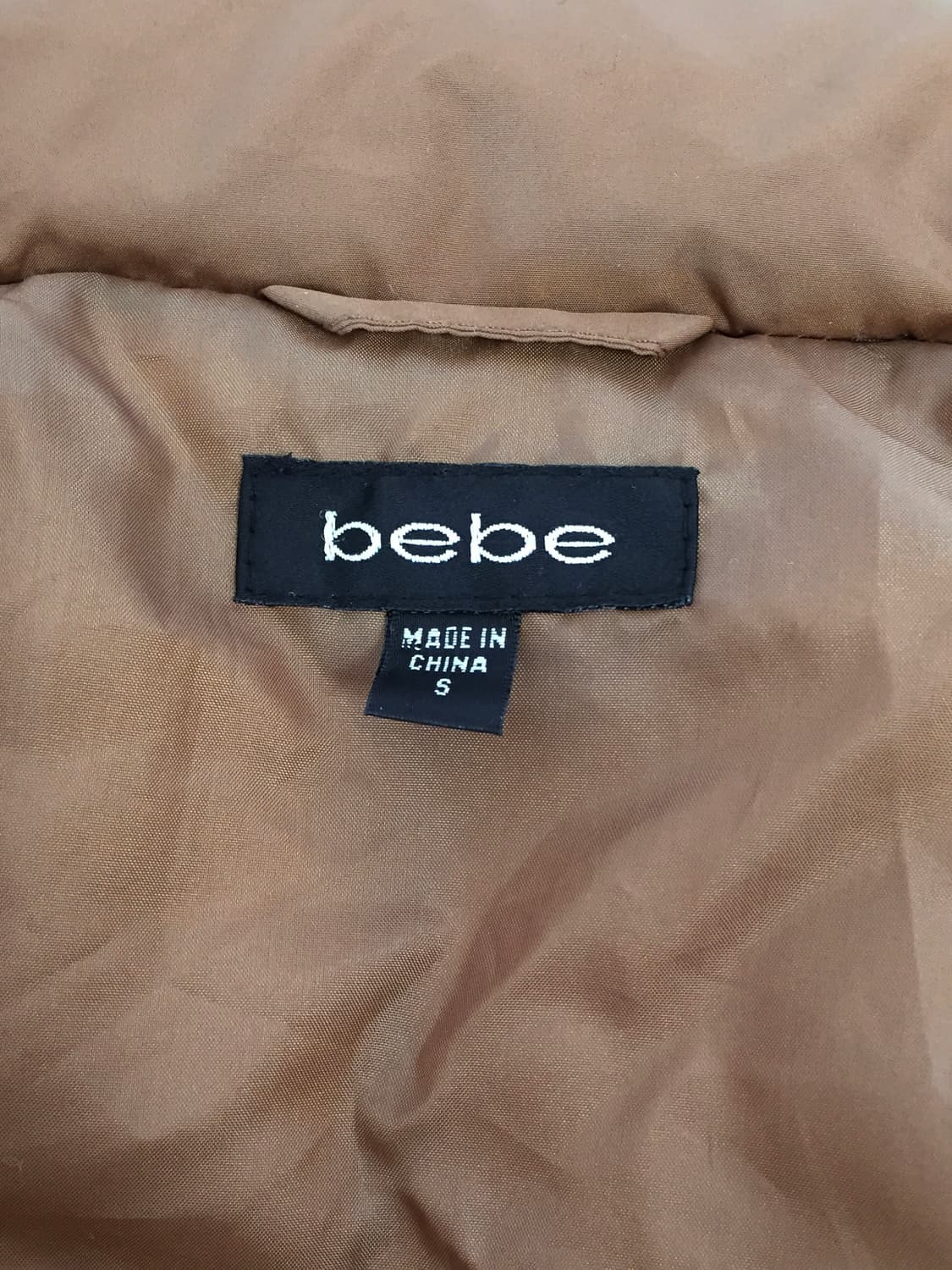 BEBE Brown hoodie puffer Jacket 상품이미지10