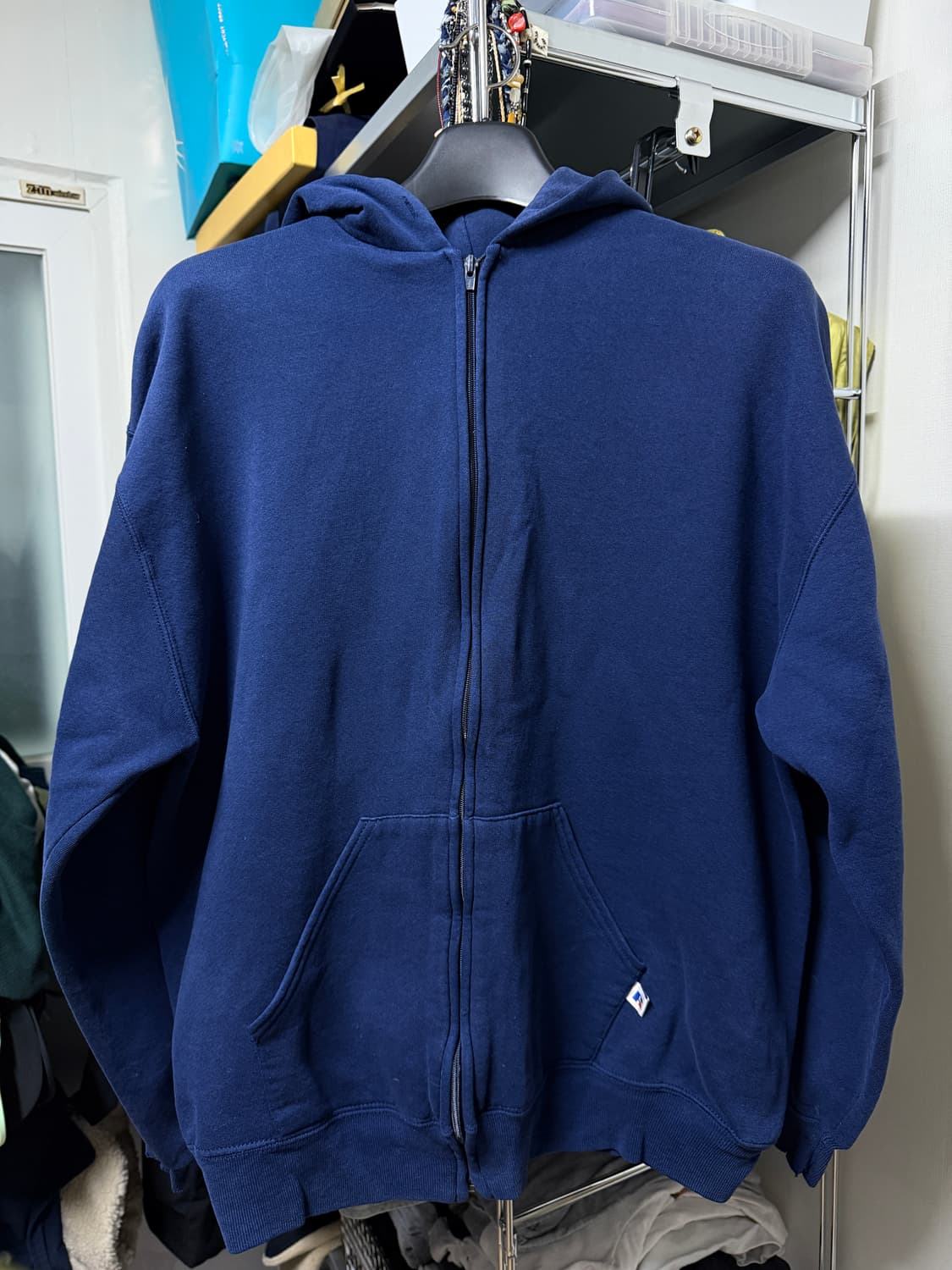Vintage Russell Athletic Navy Zip-up XL 상품이미지1