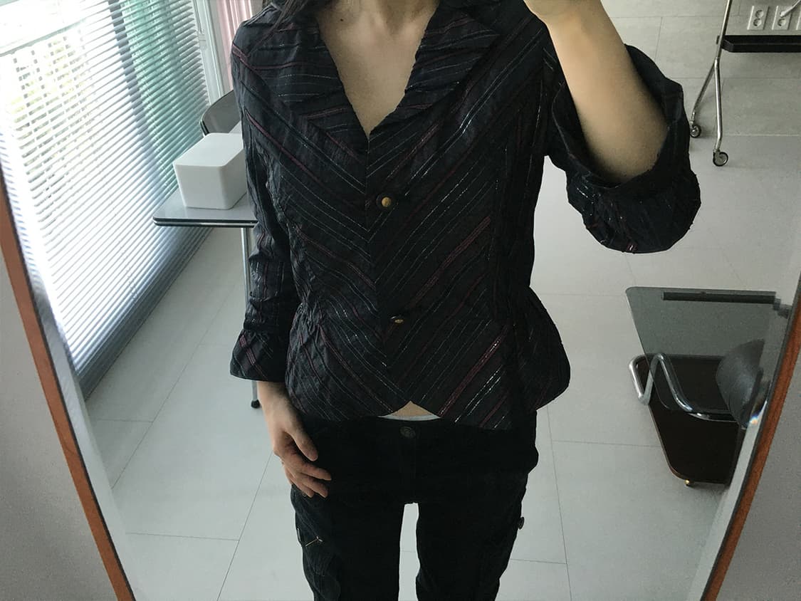 striped flare jacket 상품이미지5