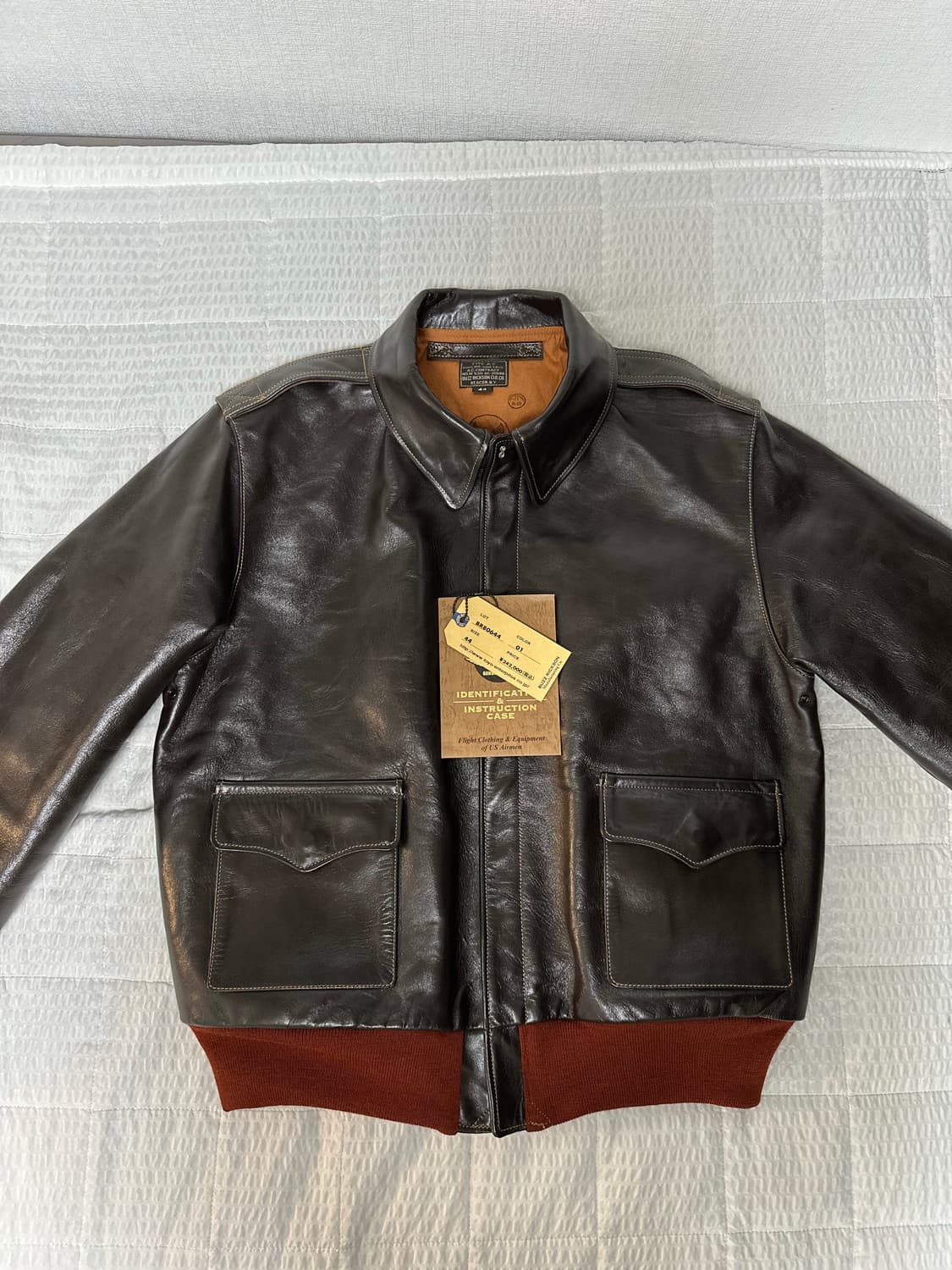 [44] 버즈릭슨 A-2 플라이트 자켓 레드립 상품이미지3