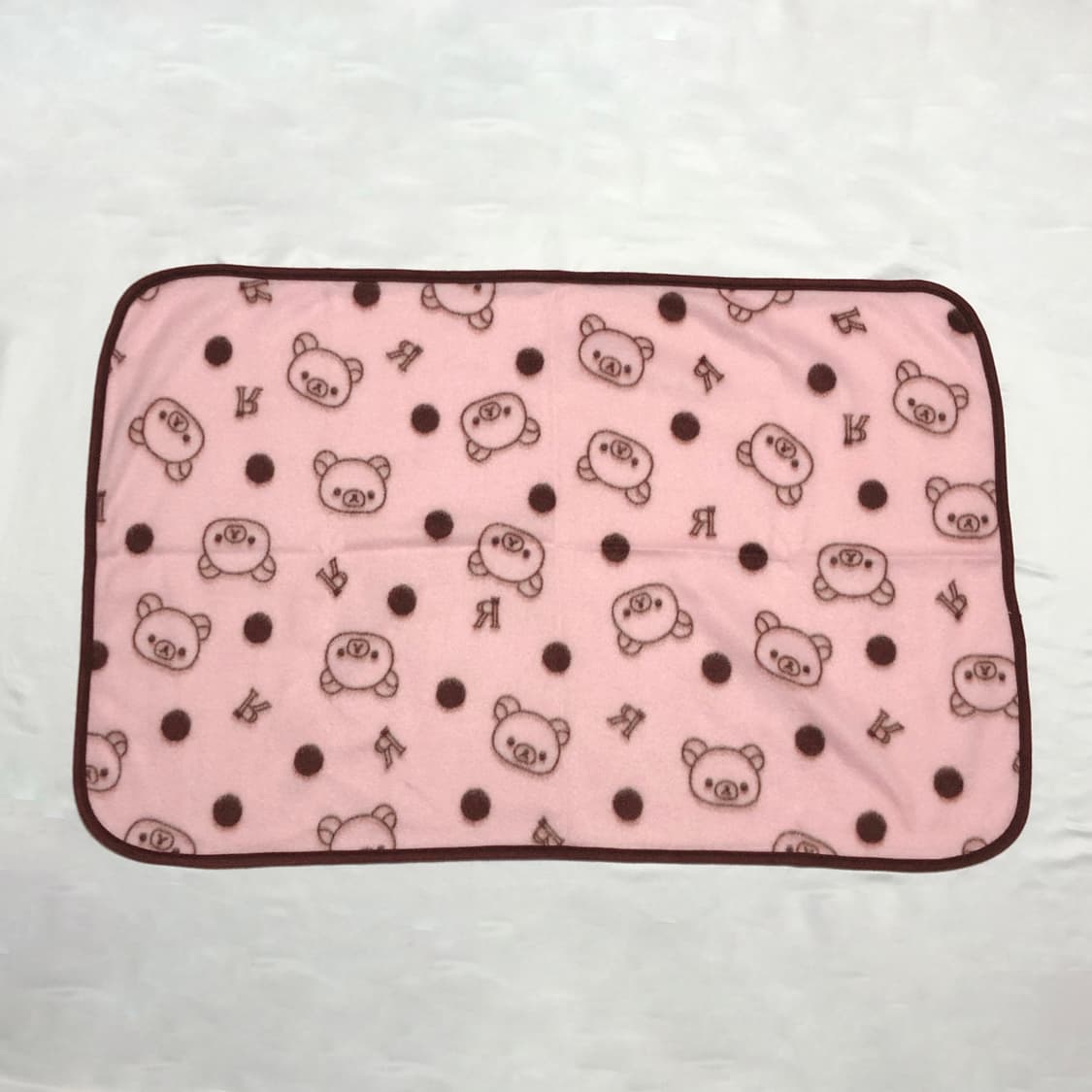 리락쿠마 도트 담요 핑크 상품이미지2