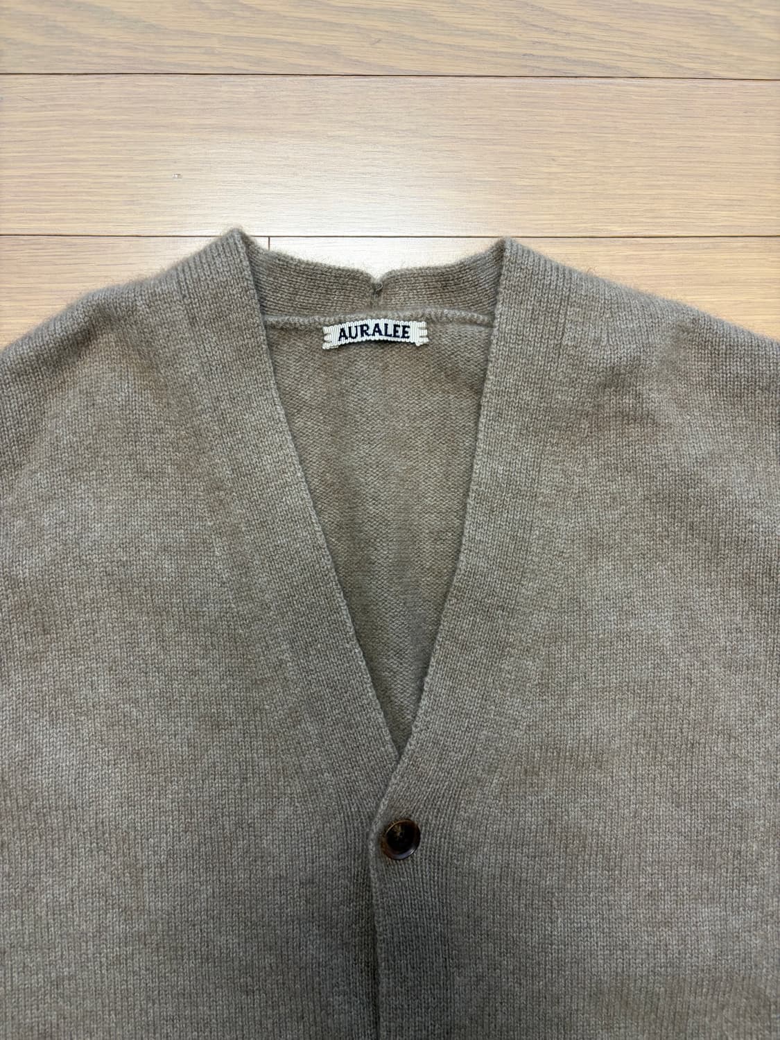 오라리 베이비 캐시미어 가디건 (4사이즈) 브라운 상품이미지2