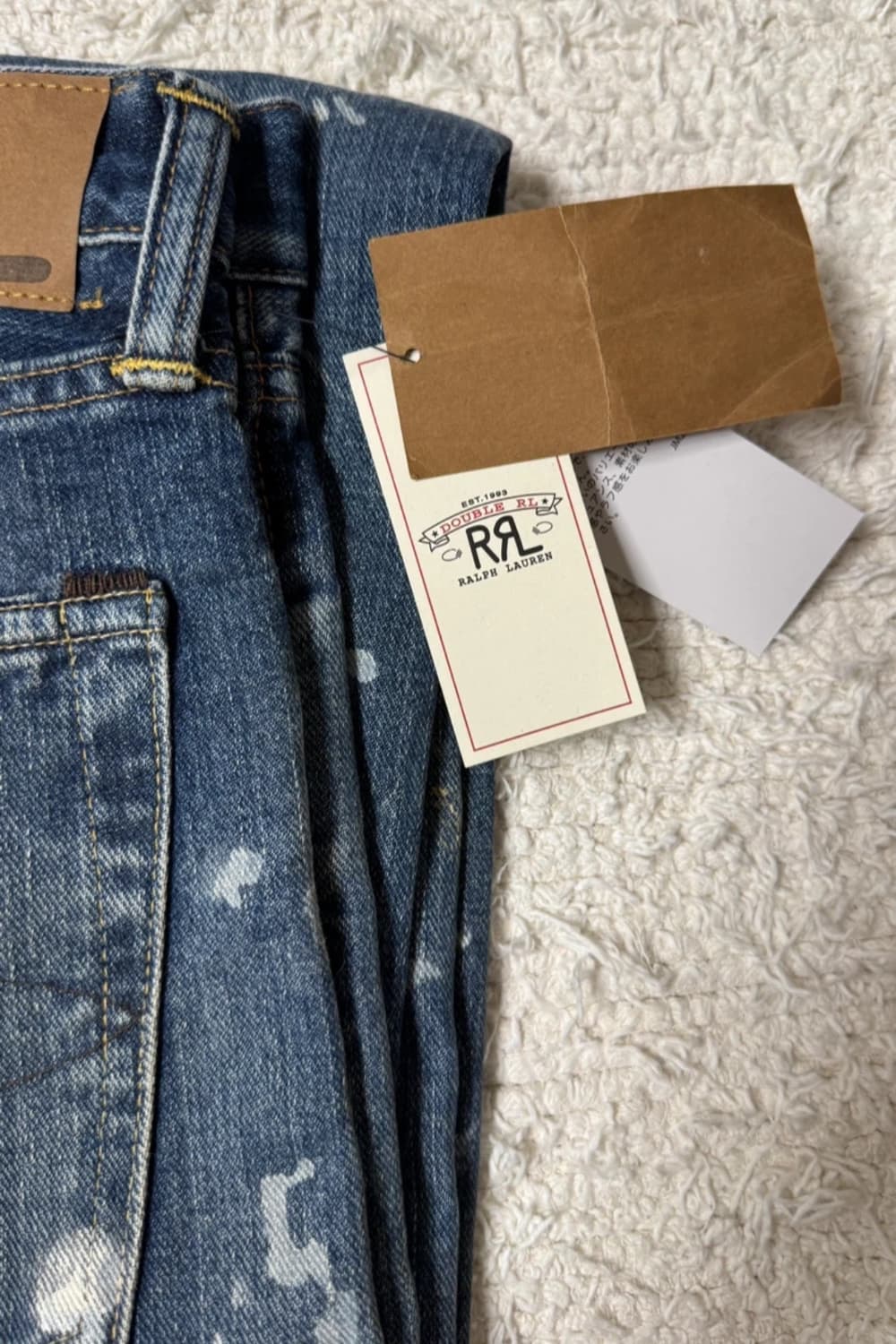 RRL 디스트레스트 진 스트레이트 / 32/30 상품이미지2