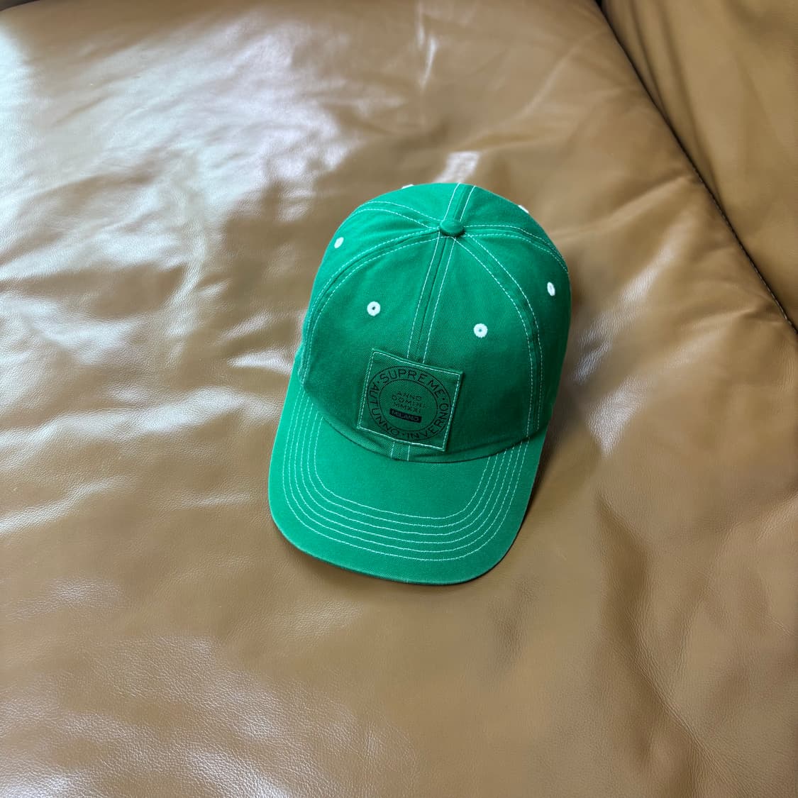 Supreme 슈프림 밀라노 스티치 그린 6패널 볼캡 모자 (Green) 상품이미지1