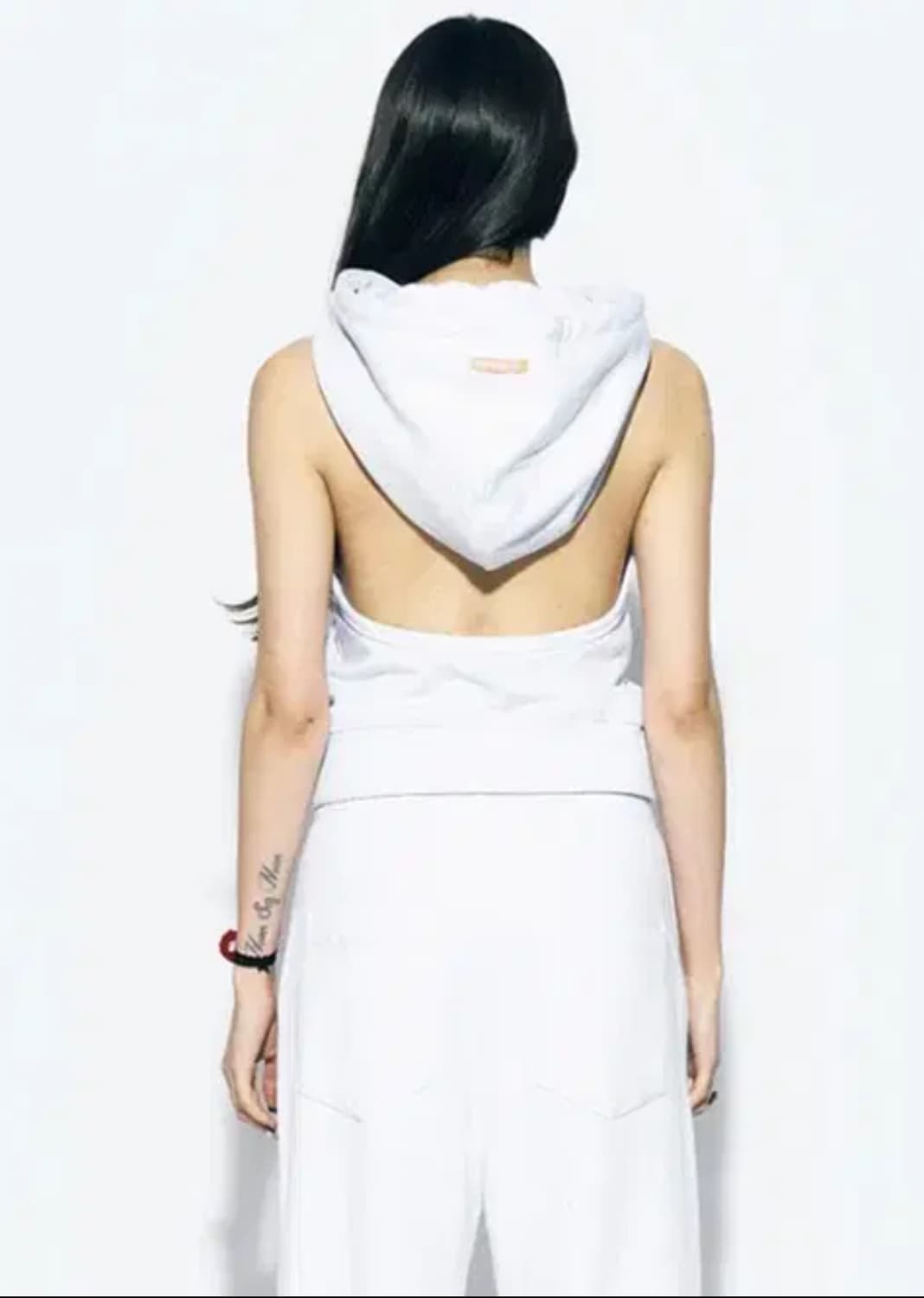 에즈이프캘리 컷아웃 볼레로+후디 세트 그레이 상품이미지5