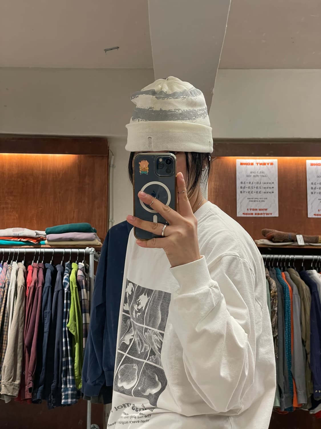 빈티지 Y2K 비니 상품이미지4