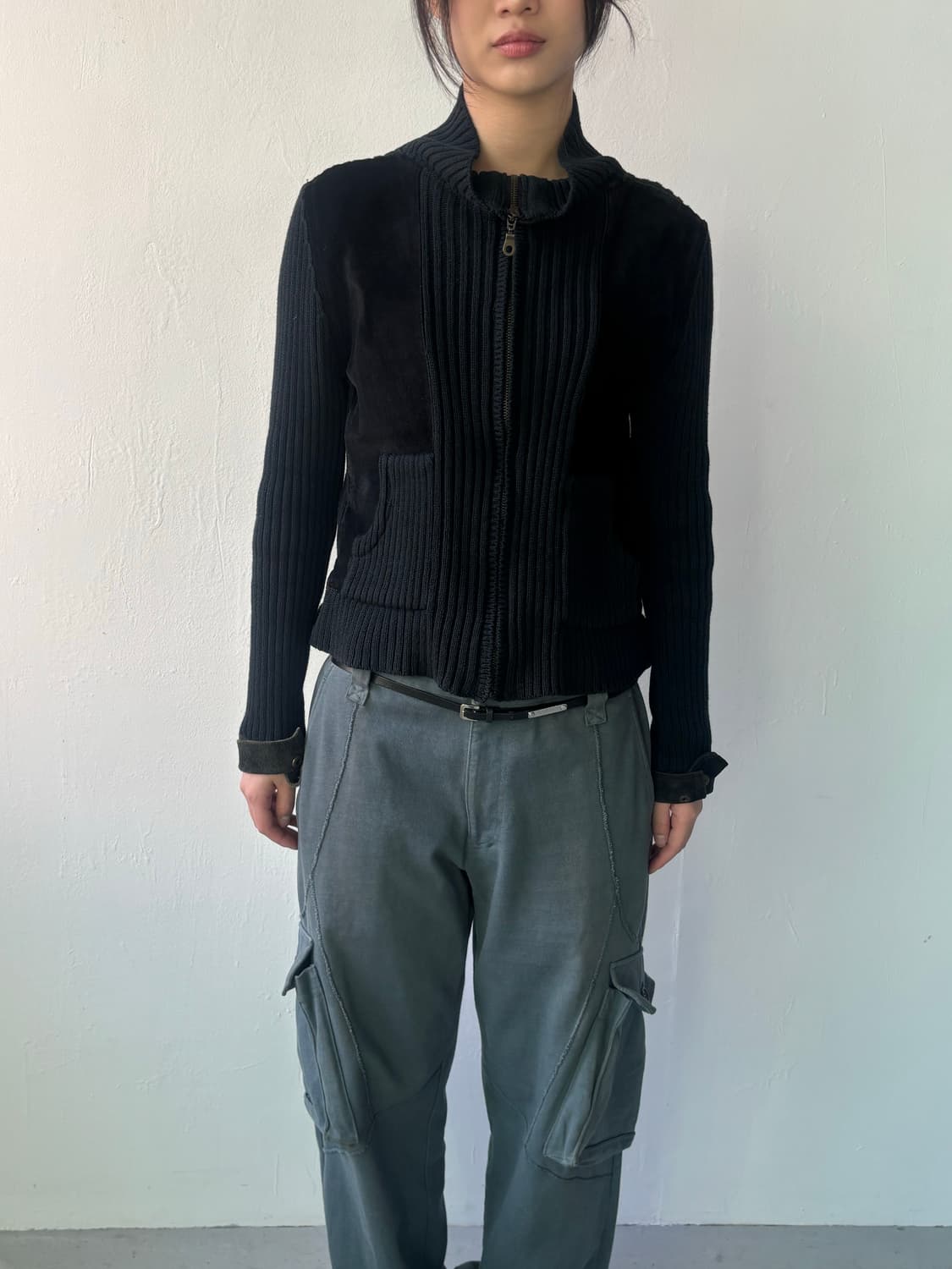 램페이지 90’s 멀티 패브릭 하프 집업 상품이미지2