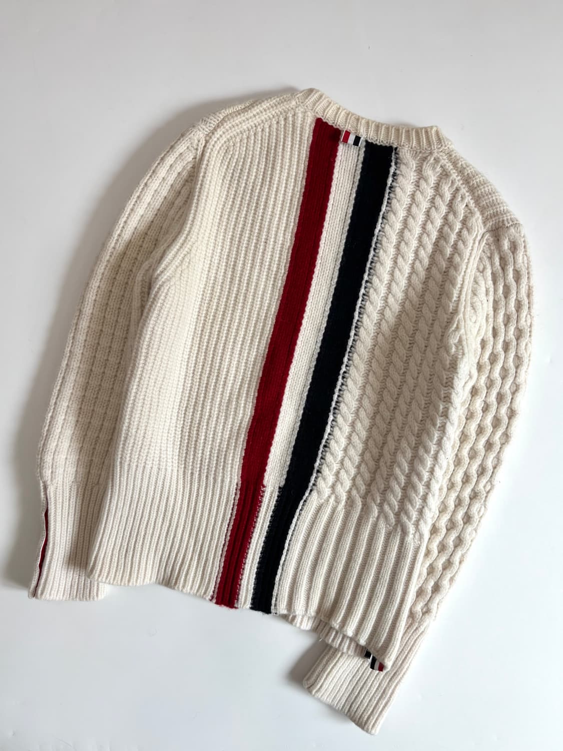 Thom Browne 톰브라운 아란 케이블 아이보리 울 니트 상품이미지6