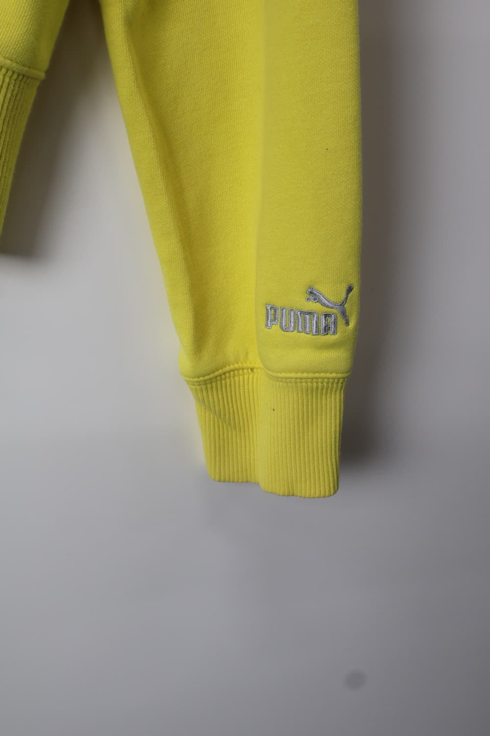 Puma Yellow Spellout Logo Zip Up Hoodie 상품이미지8