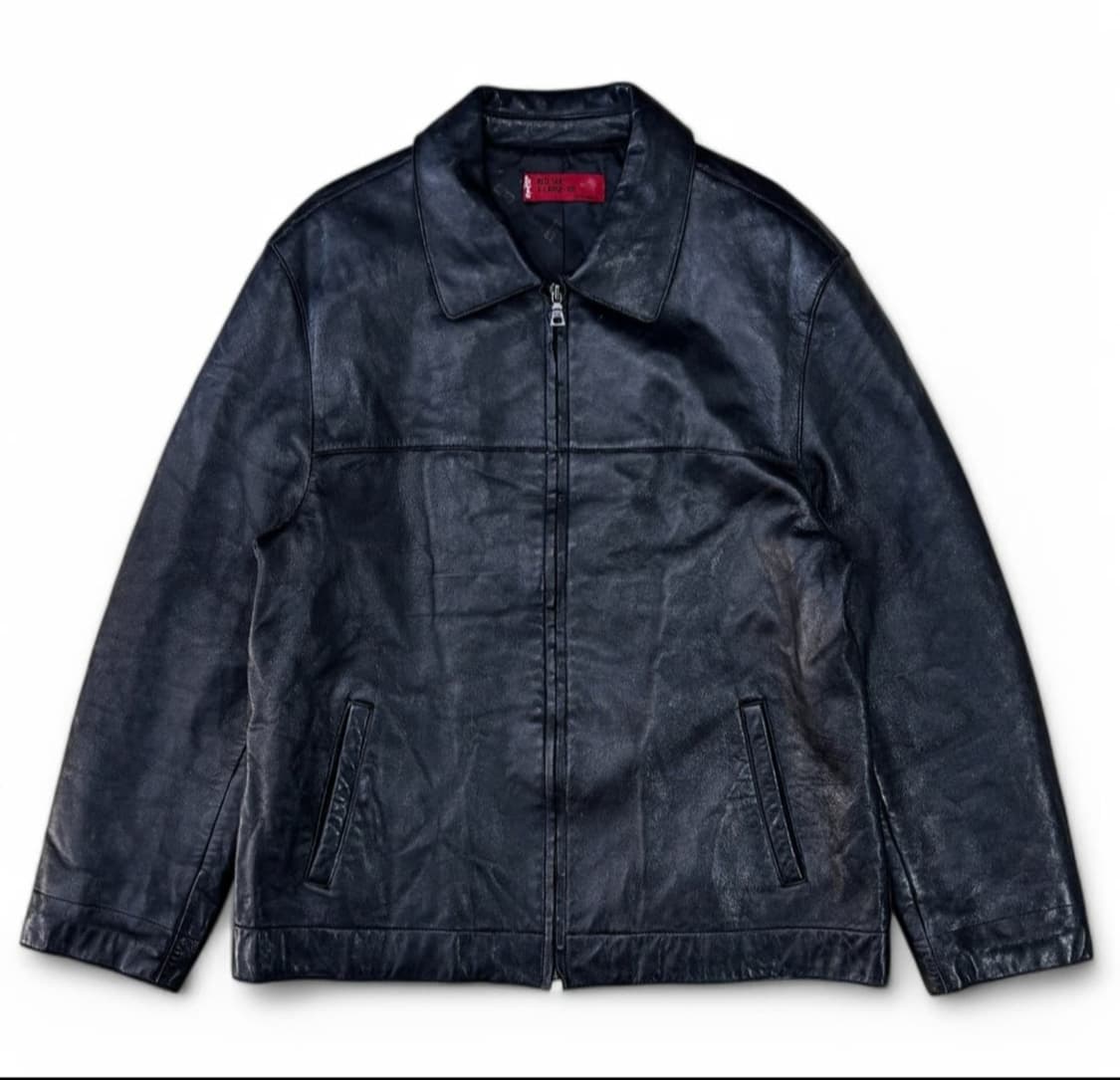 리바이스 블랙레더 자켓 XL 양가죽 상품이미지1